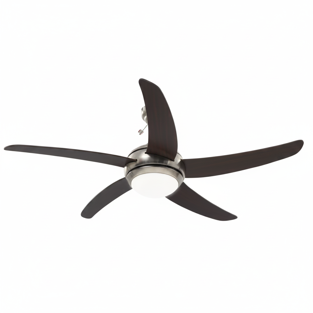 Ventilateur de Plafond Orné avec Éclairage – 128 cm