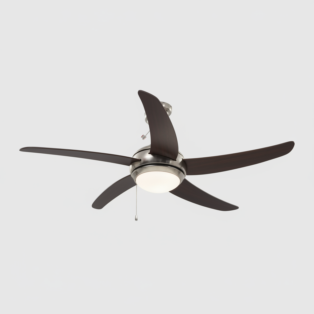Ventilateur de Plafond Orné avec Éclairage – 128 cm