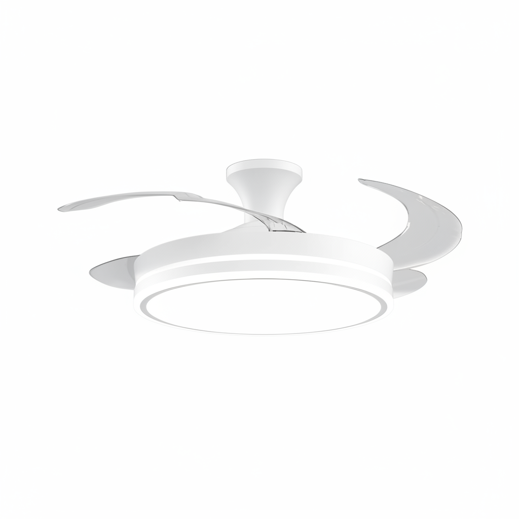 Ventilateur de Plafond Rétractable avec Télécommande
