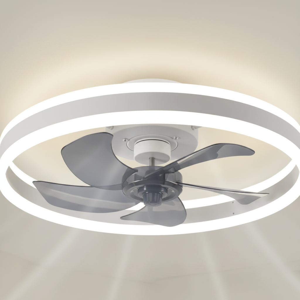 Ventilateur de Plafond Rond Intelligent avec Télécommande