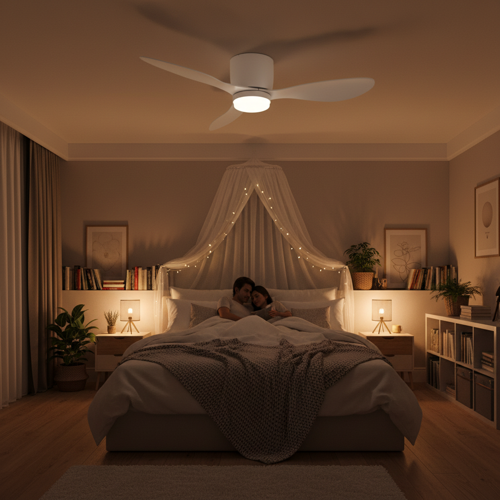 Ventilateur de Plafond Silencieux avec Télécommande